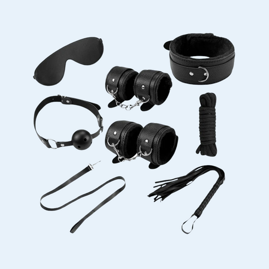 Kit Bondage 8 Piezas Negro